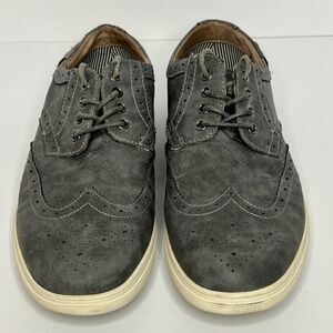 Steve Madden Suede Wingtip Casual Sneaker - Gray 10M US